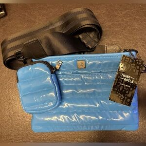 Think Royln bag. Beautiful blue patent. NWT